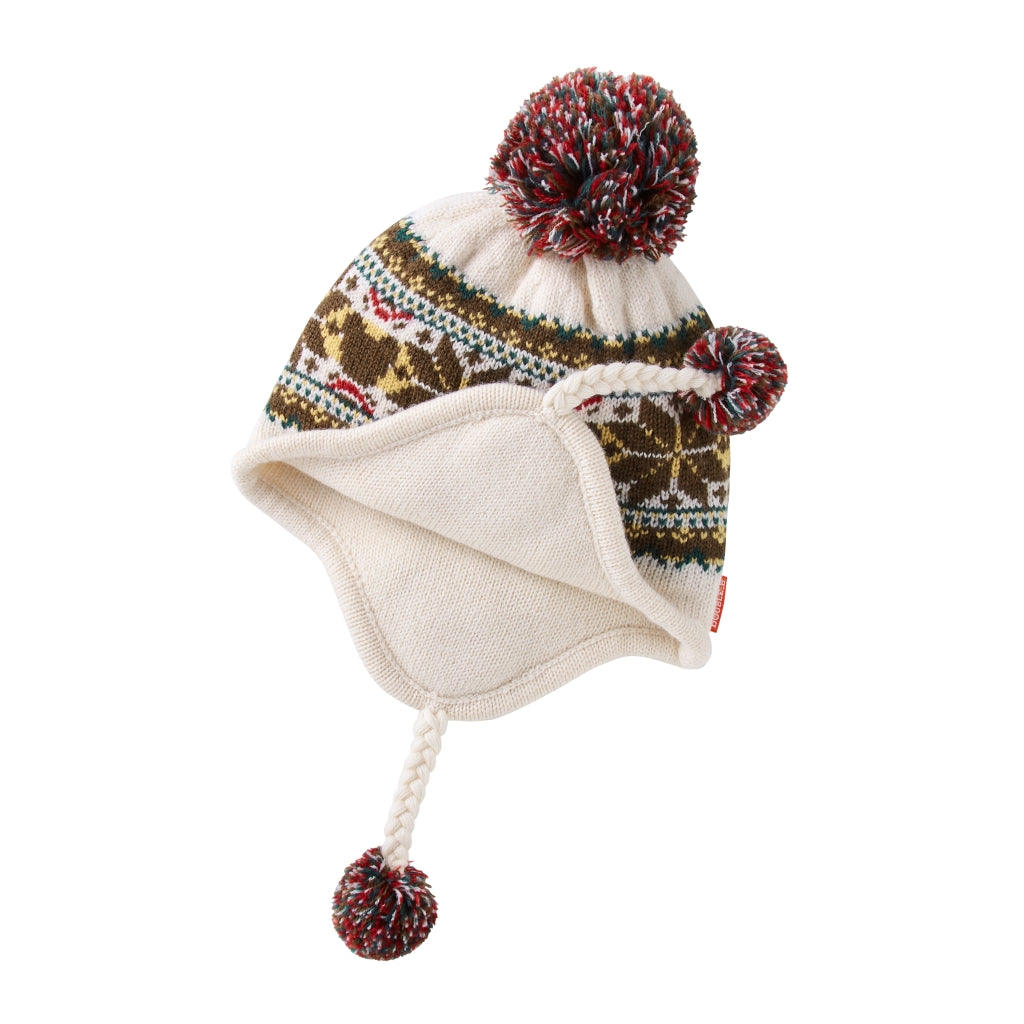 BONNET CREME LAINE DOUBLE B
