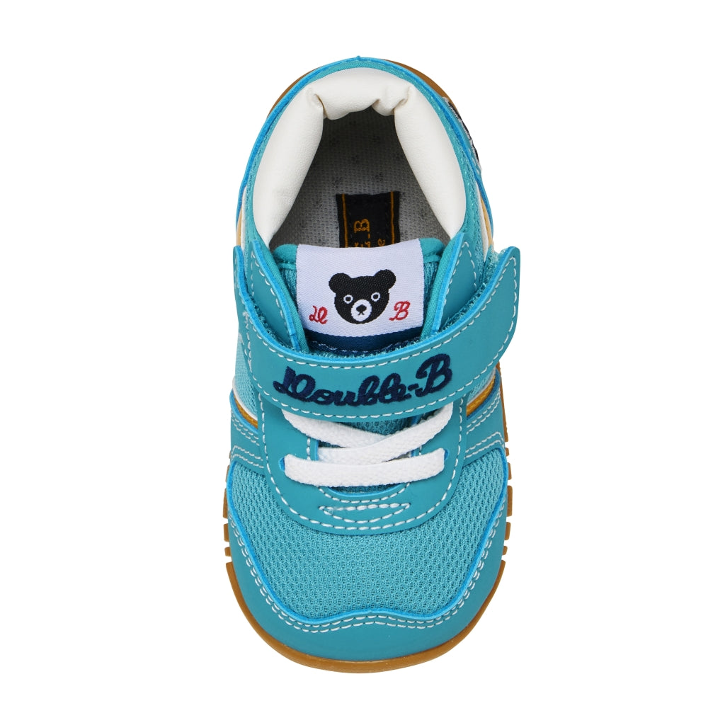 BASKETS BÉBÉ TURQUOISES DOUBLE B