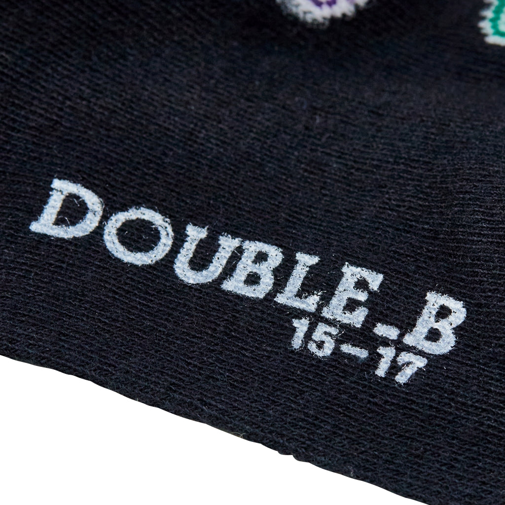 CHAUSSETTES DOUBLE B NOIRES DYNAMITE