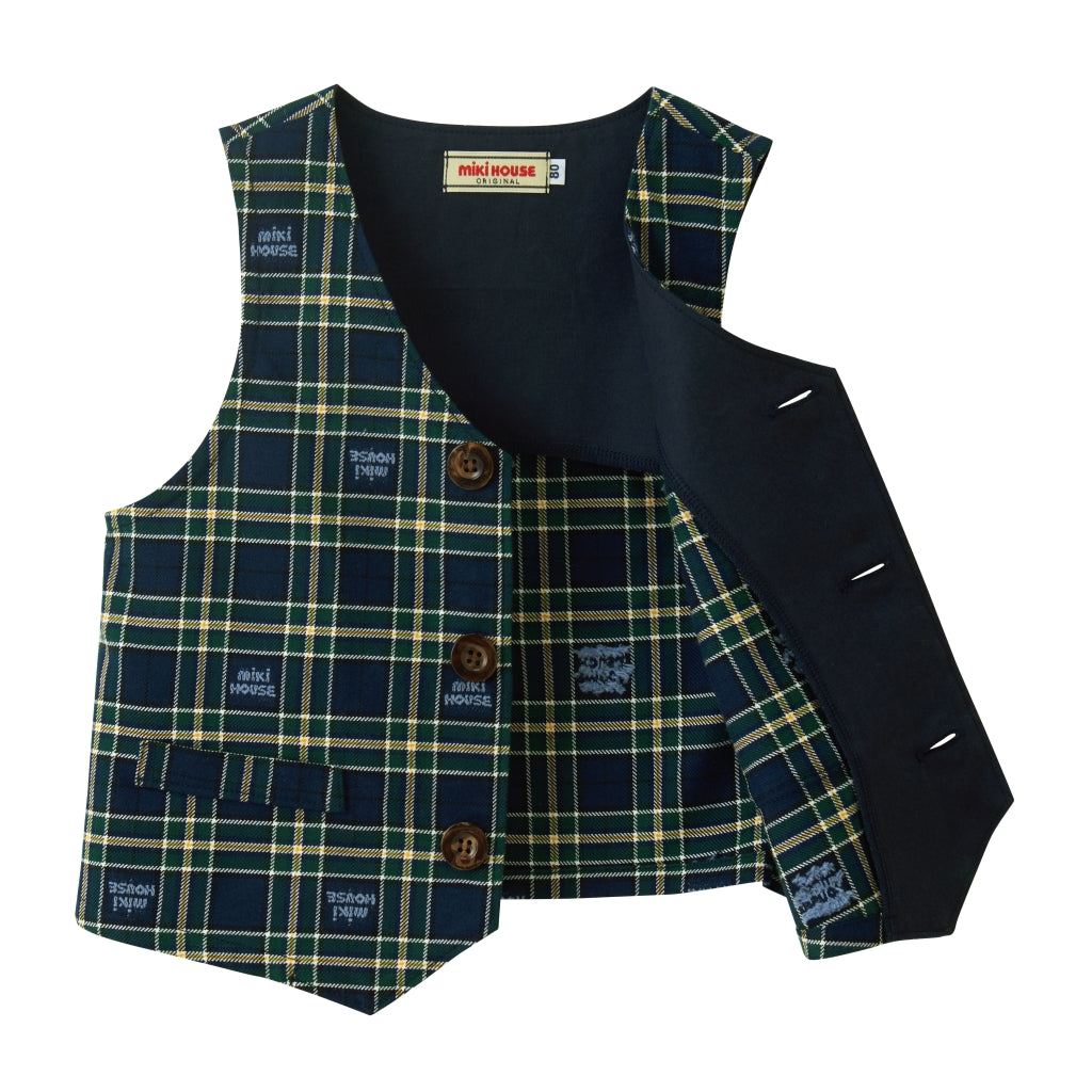 CHECKED BABY SET
