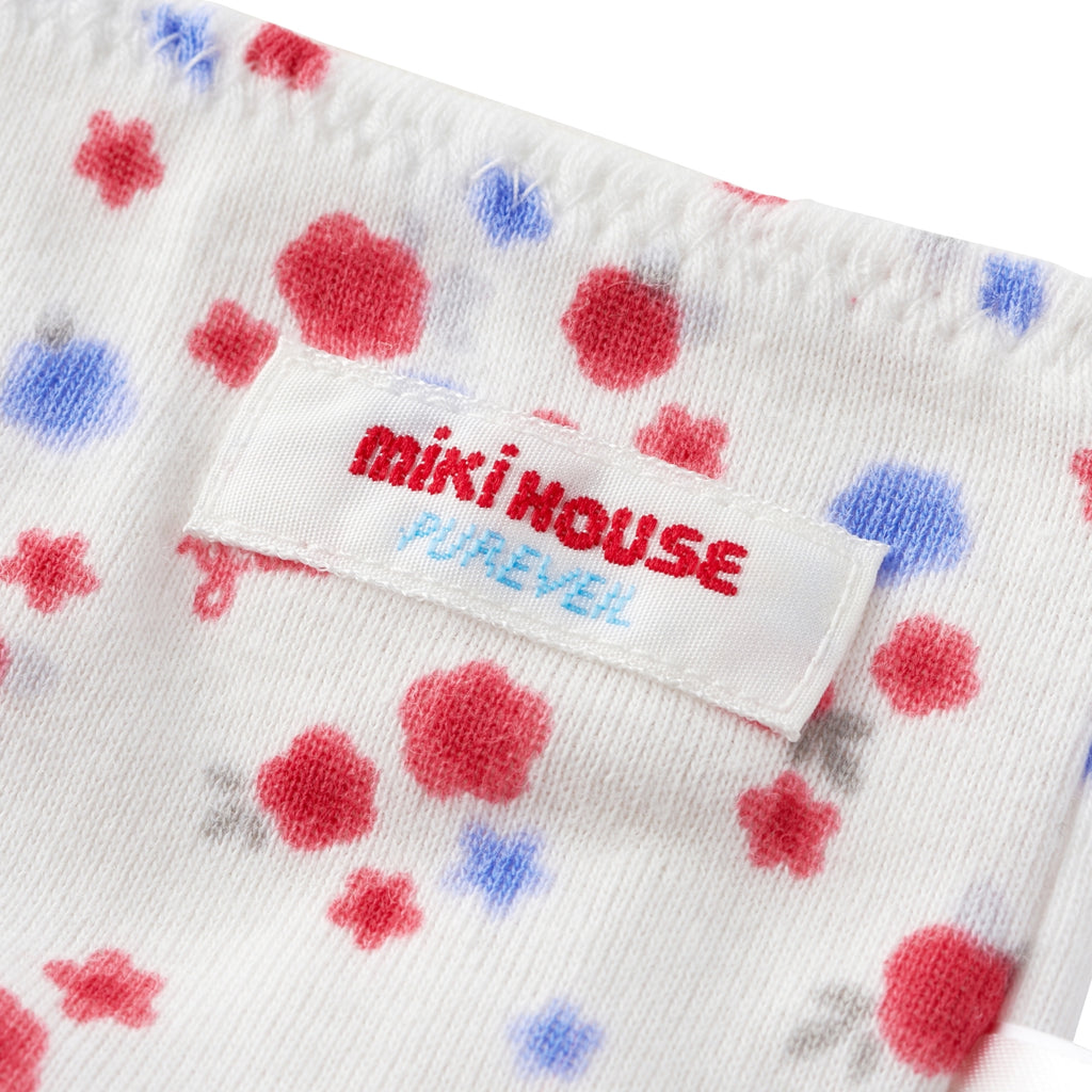 WHITE PANTIES WITH FLORAL PRINTS