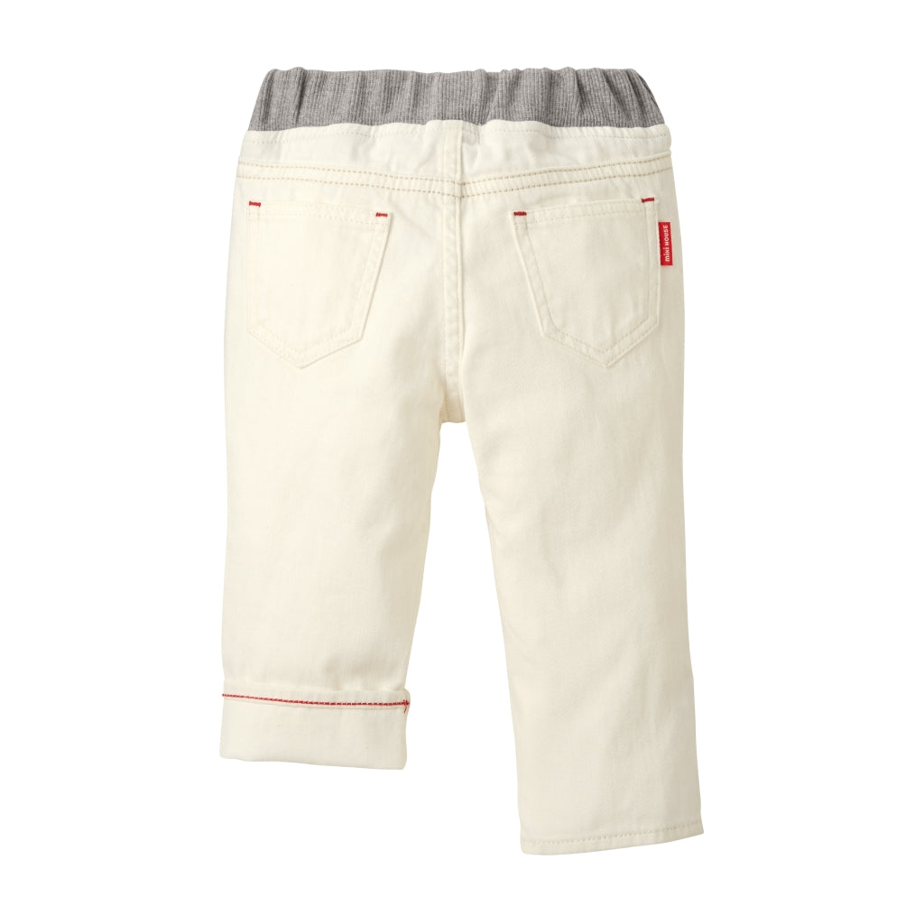 PANTALON BLANC DENIM PARIS