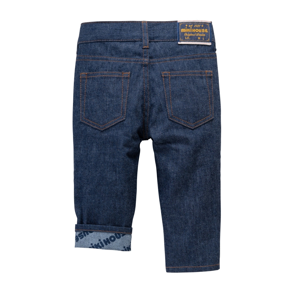 PANTALON DENIM BLEU MARINE