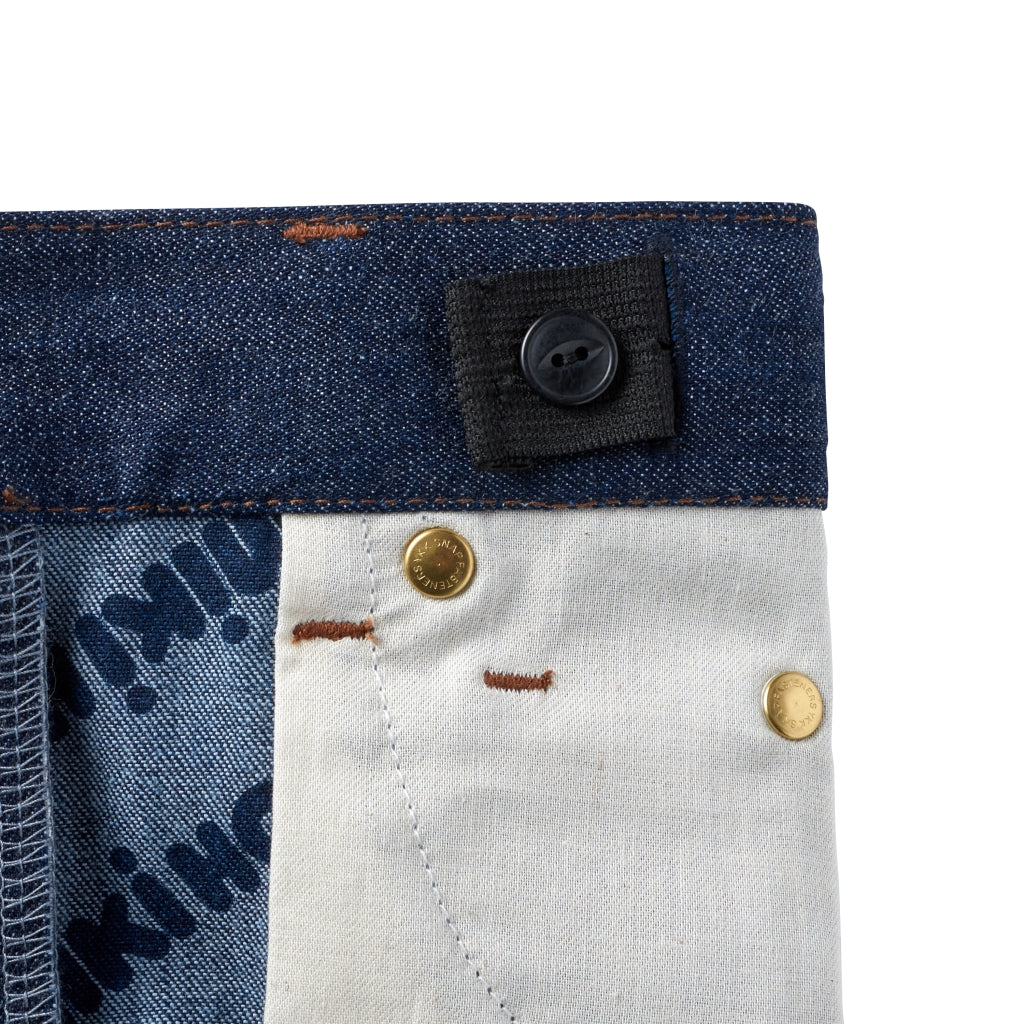 PANTALON DENIM BLEU MARINE