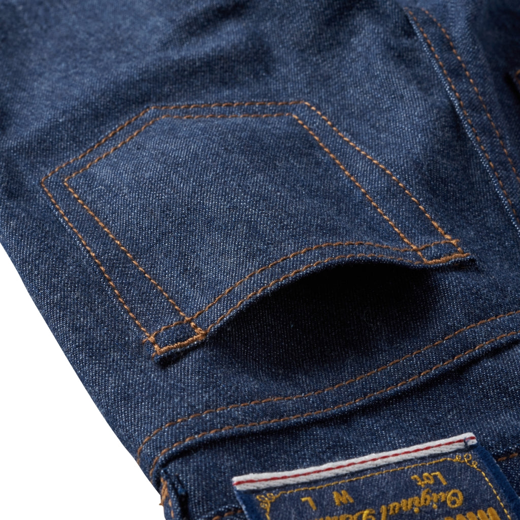 PANTALON DENIM BLEU MARINE