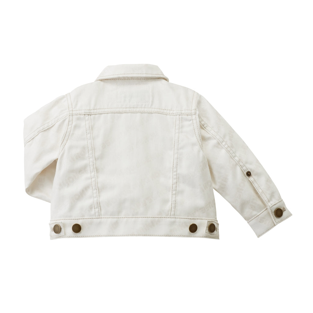 VESTE EN JEAN BLANC ELEGANT