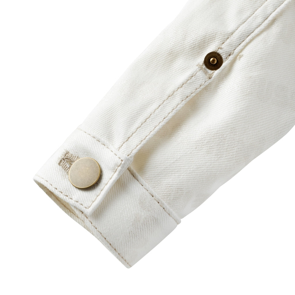 VESTE EN JEAN BLANC ELEGANT