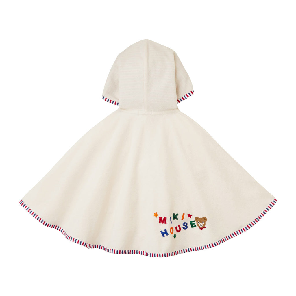 PONCHO EN COTON BLANC