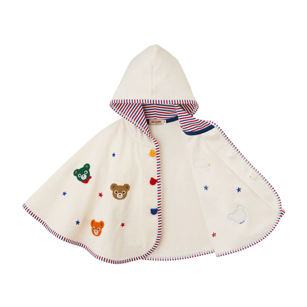 WHITE COTTON PONCHO