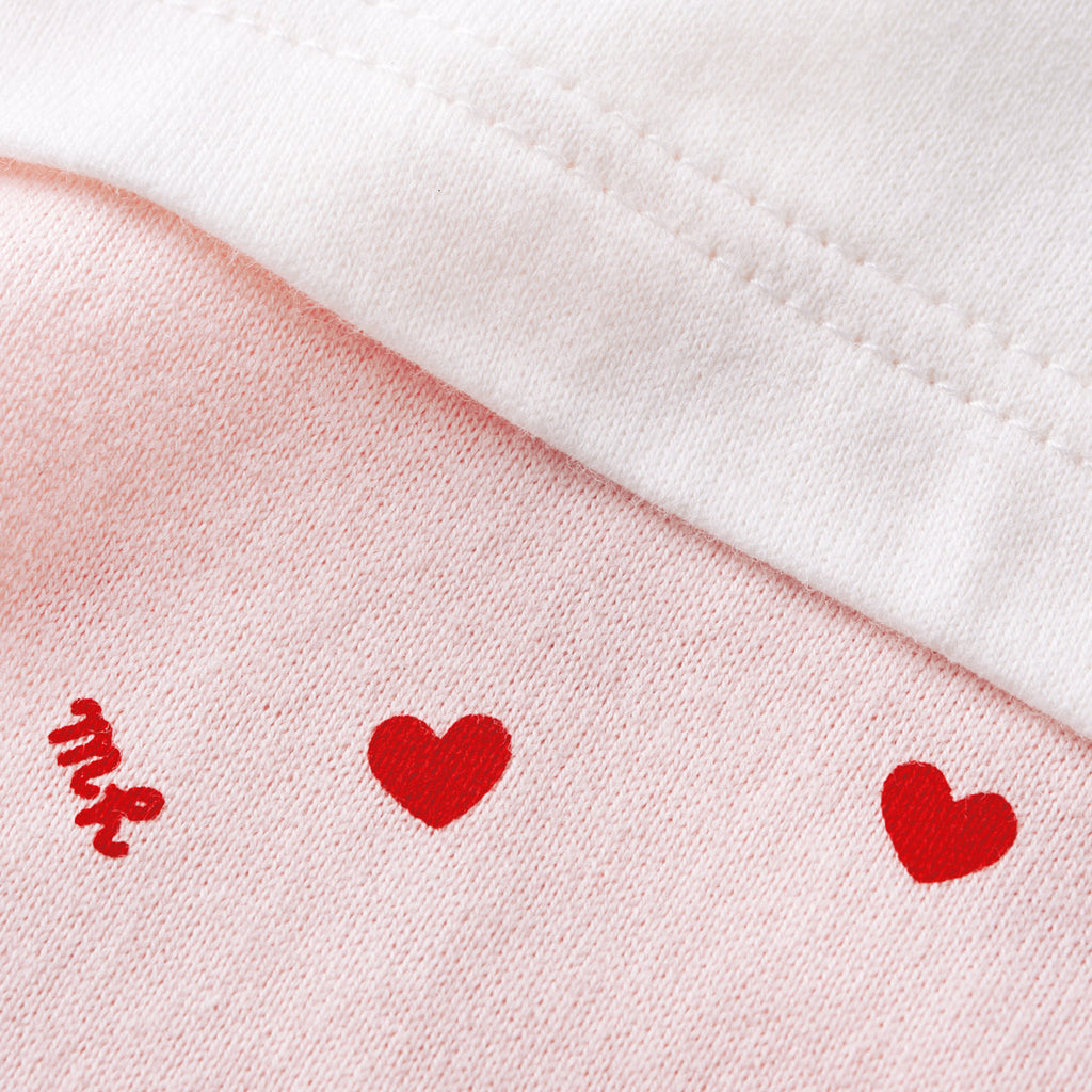LONG-SLEEVED HEART USAKO EMBROIDERY T-SHIRT