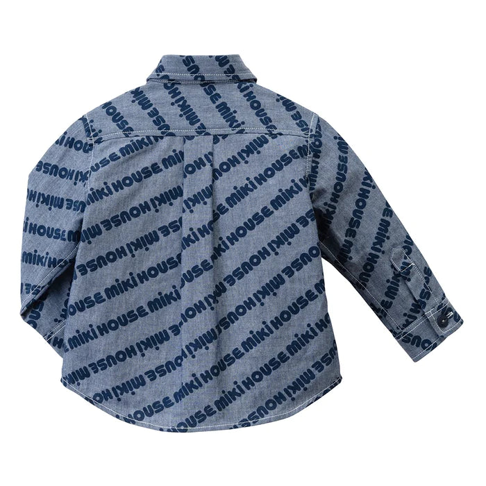 CHEMISE BLEU JEAN IMPRIMÉ MIKI HOUSE