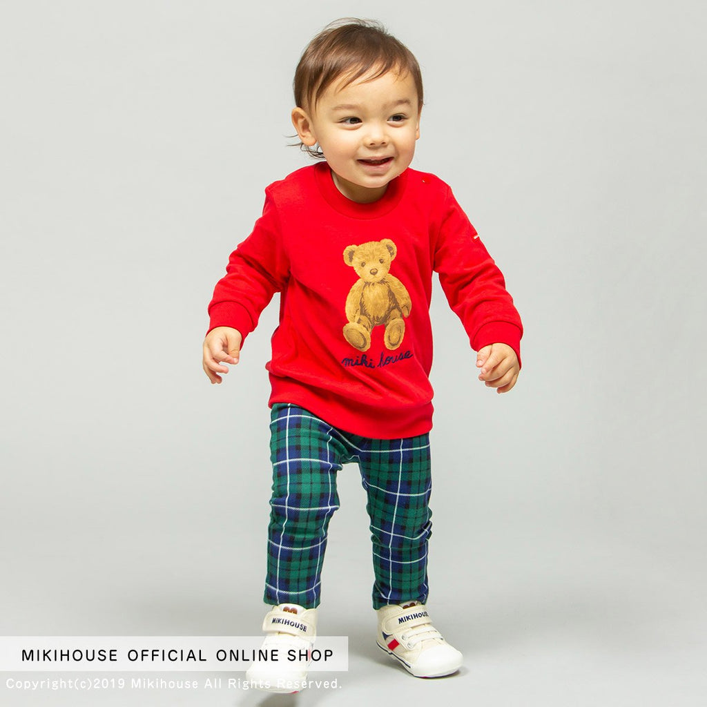 SWEATSHIRT TEDDY BEAR EN COTON ROUGE