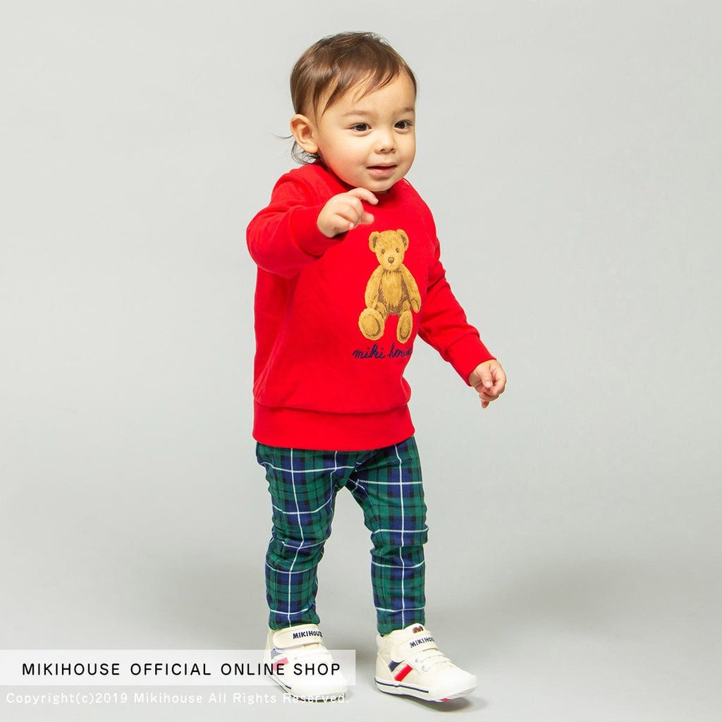 SWEATSHIRT TEDDY BEAR EN COTON ROUGE