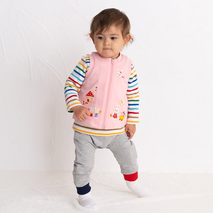 USAKO PINK COTTON SLEEVELESS VEST