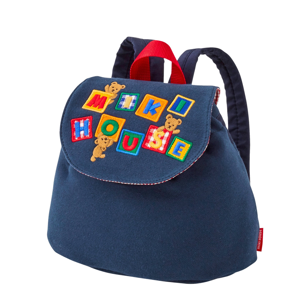MIKI HOUSE NAVY BLUE BACKPACK