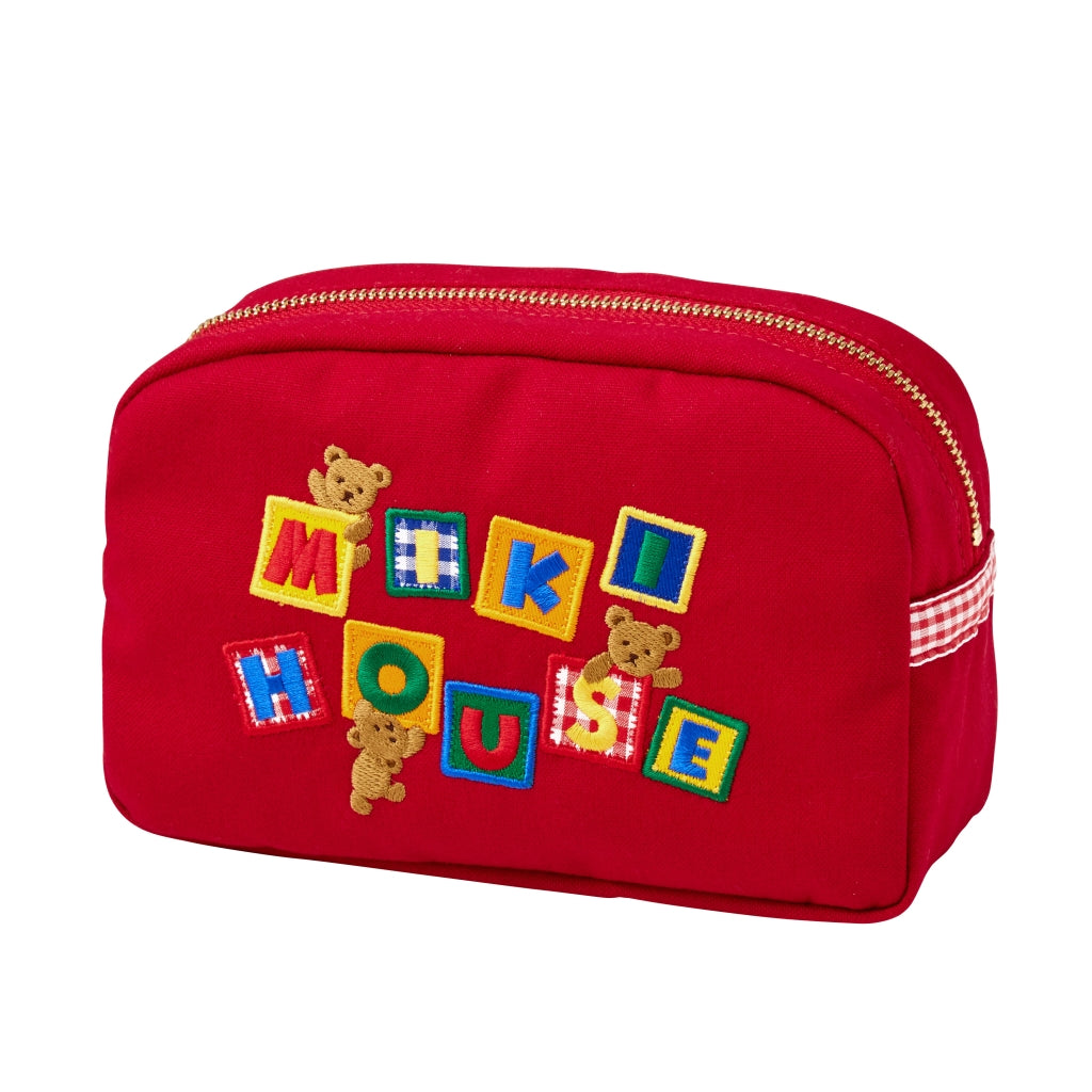 TROUSSE DE TOILETTE ROUGE PETIT OURSON