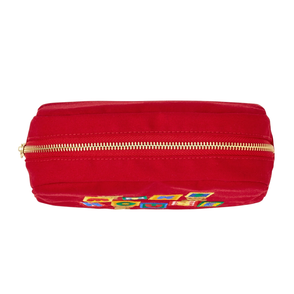 TROUSSE DE TOILETTE ROUGE PETIT OURSON