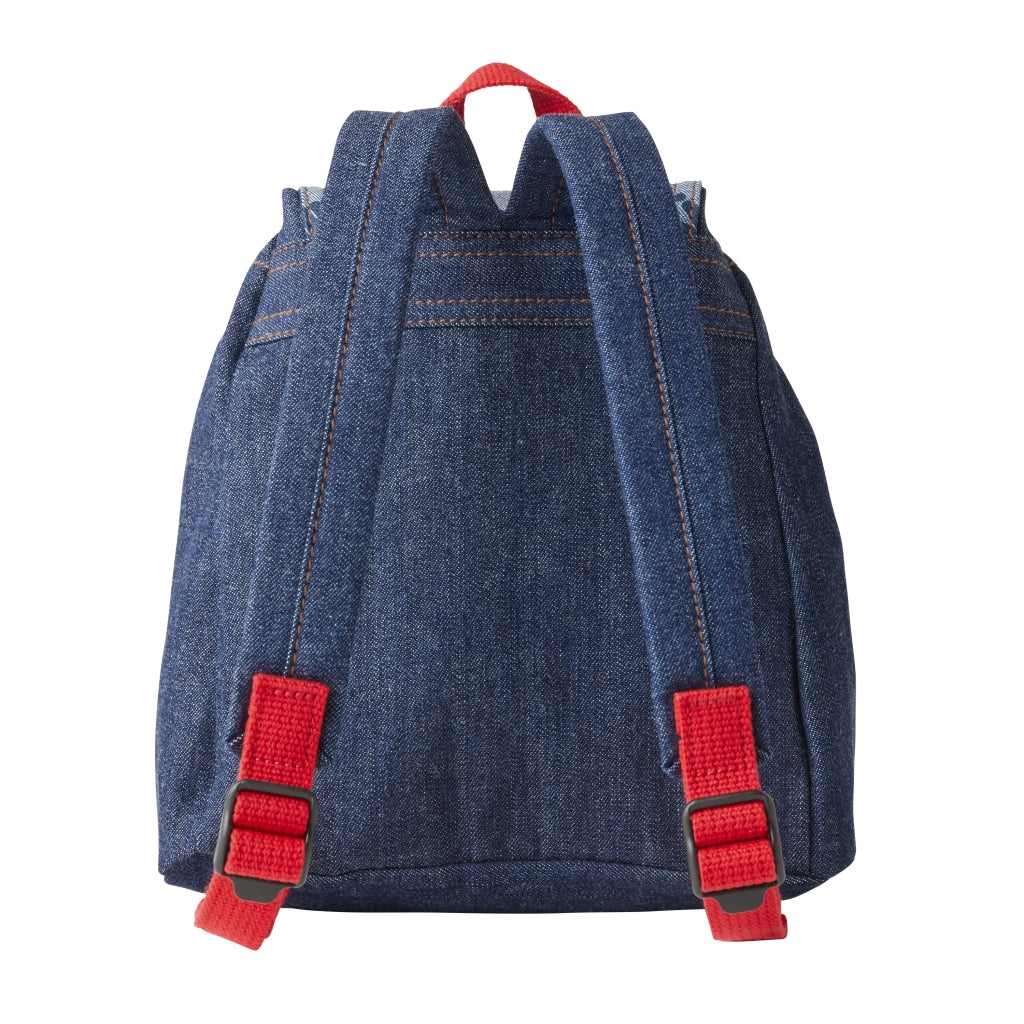 MIKI HOUSE PRINTED BLUE BACKPACK