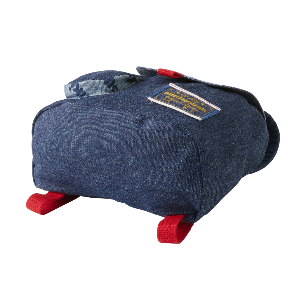 MIKI HOUSE PRINTED BLUE BACKPACK