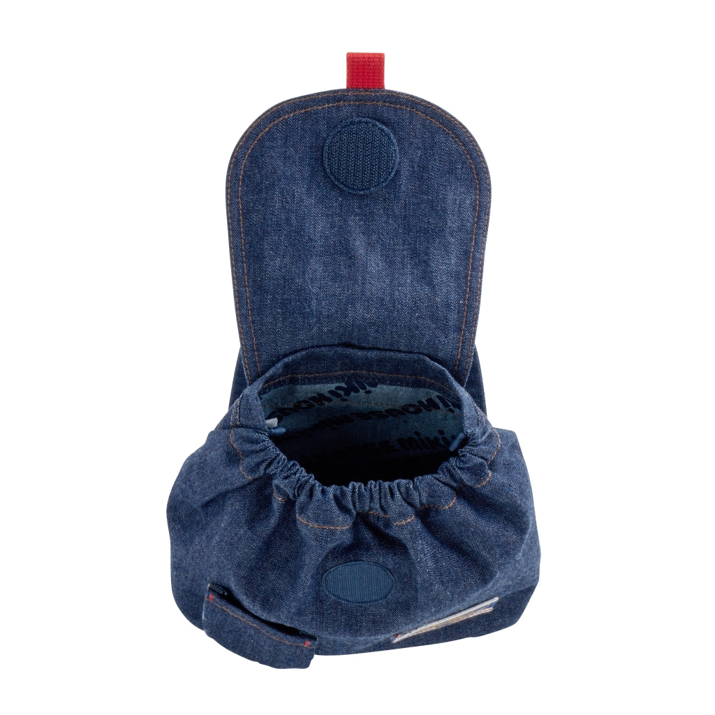 MIKI HOUSE PRINTED BLUE BACKPACK