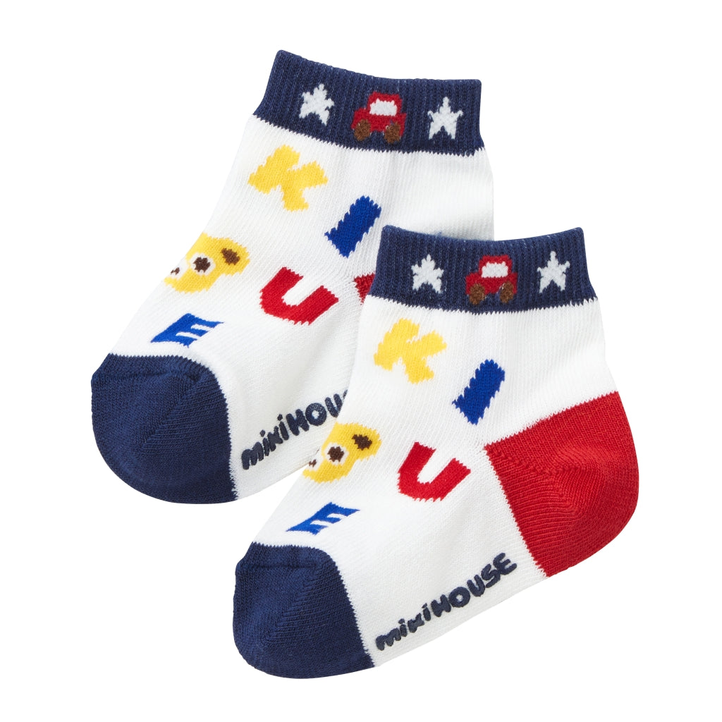 SOCKS WITH MIKI HOUSE LETTERS