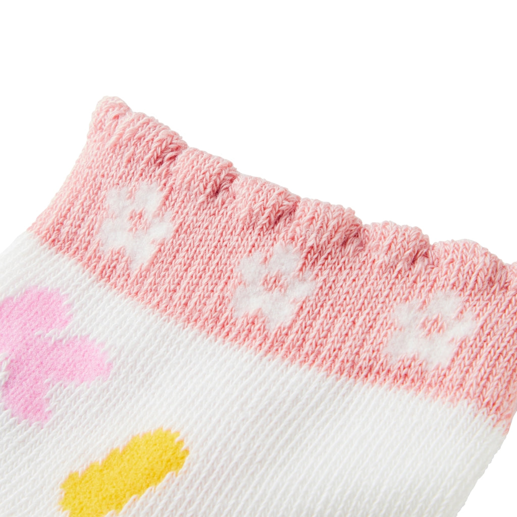 PINK SOCKS WITH LETTERS