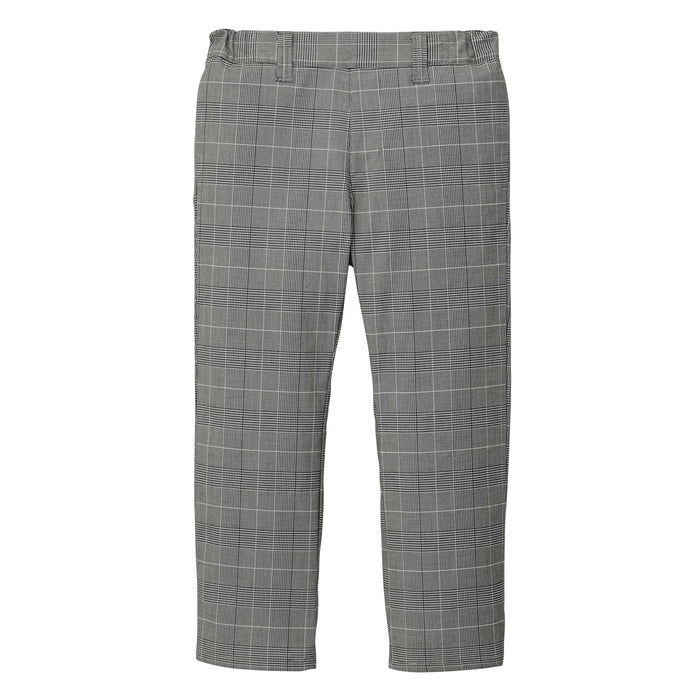 PANTALON EN COTON GRIS TARTAN