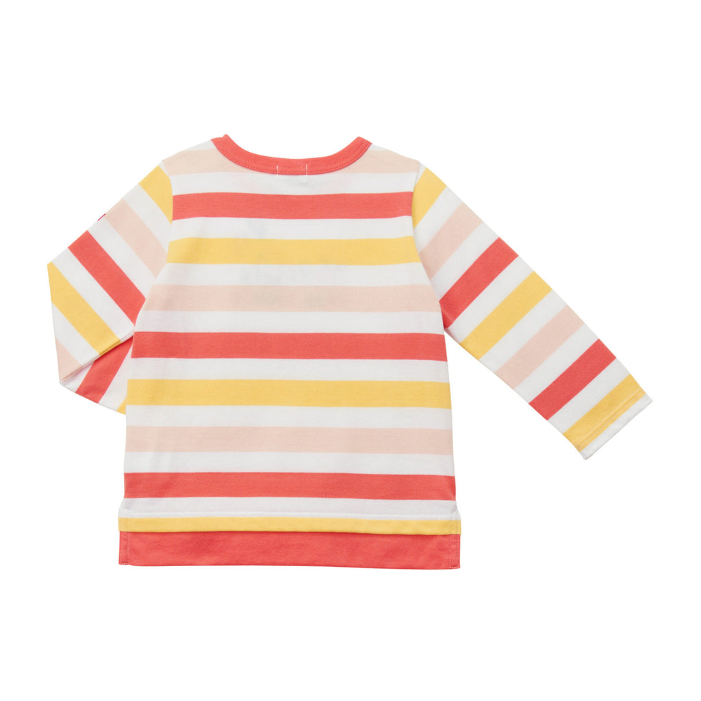 T-SHIRT MANCHES LONGUES EN COTON ROSE