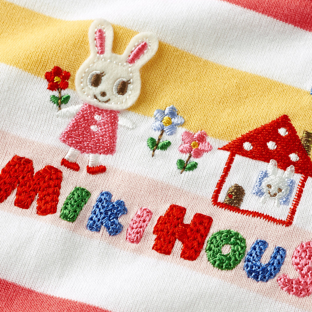 T-SHIRT MANCHES LONGUES EN COTON ROSE