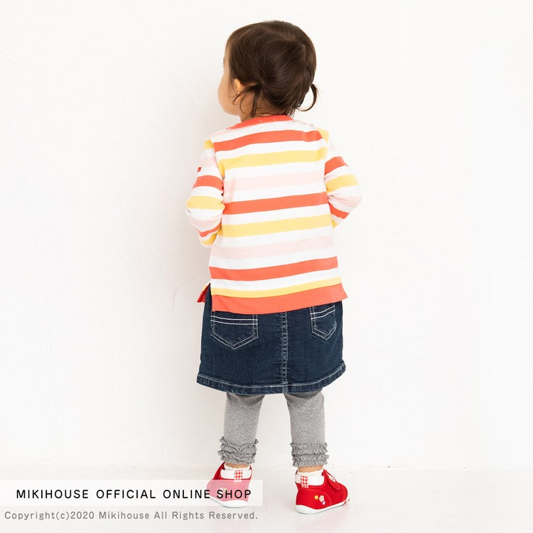 T-SHIRT MANCHES LONGUES EN COTON ROSE