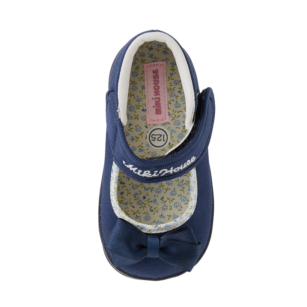 NAVY BLUE BALLERINAS WITH BOW