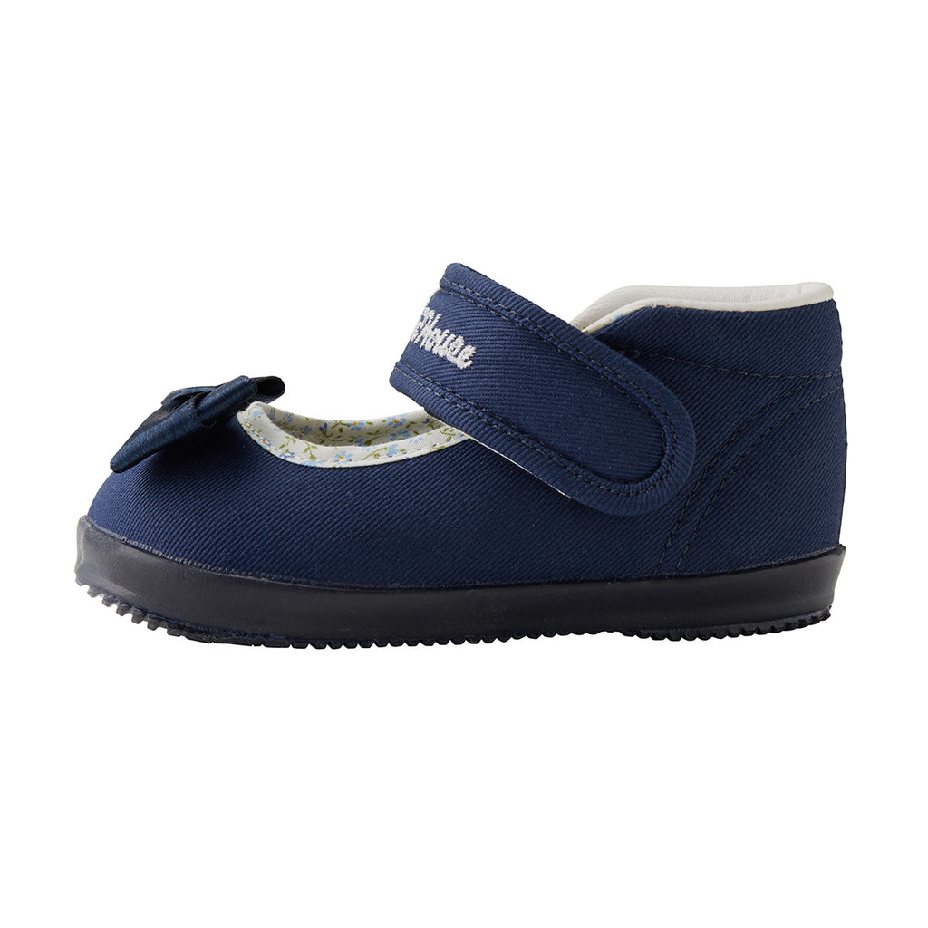 BALLERINES BLEU MARINE À NOEUD