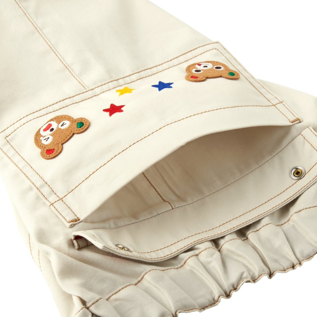 MIKI HOUSE BEIGE BERMUDA BEAR