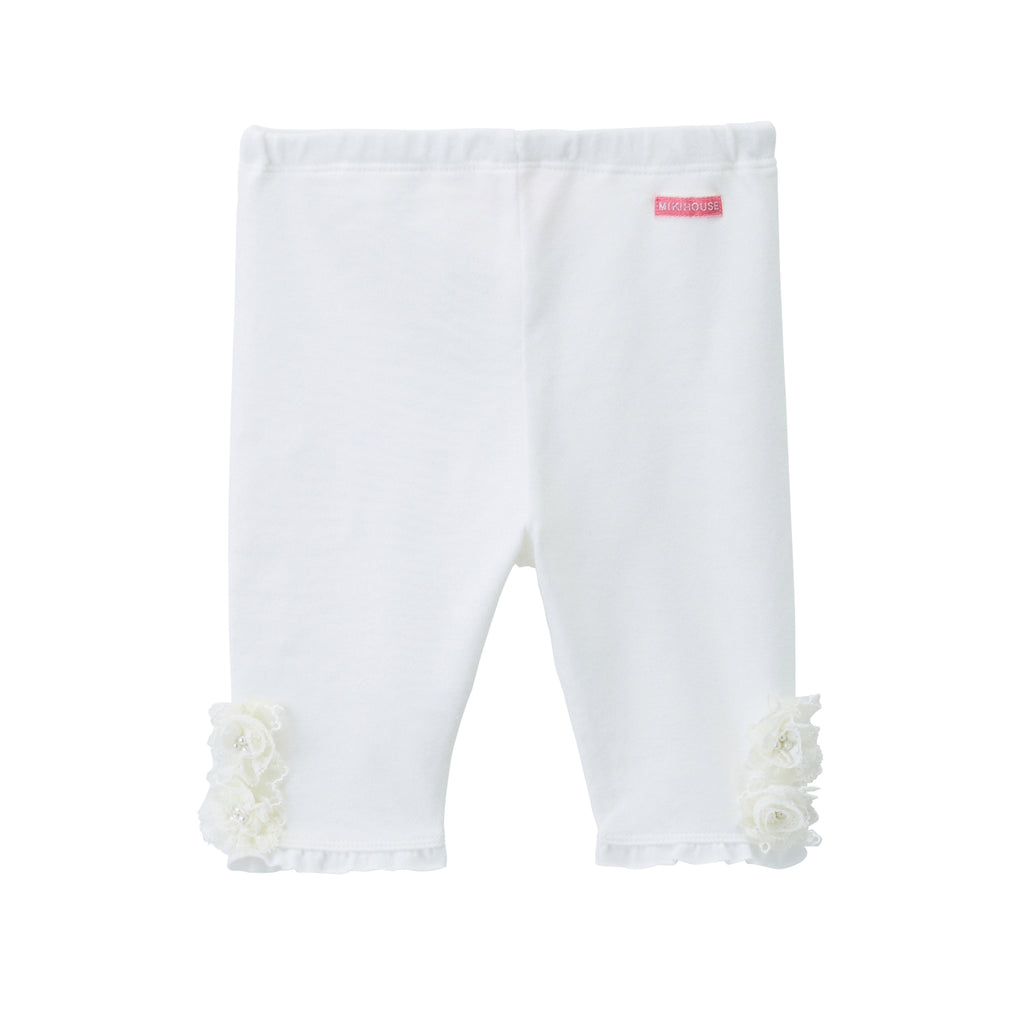 WHITE LACE BERMUDA SHORTS