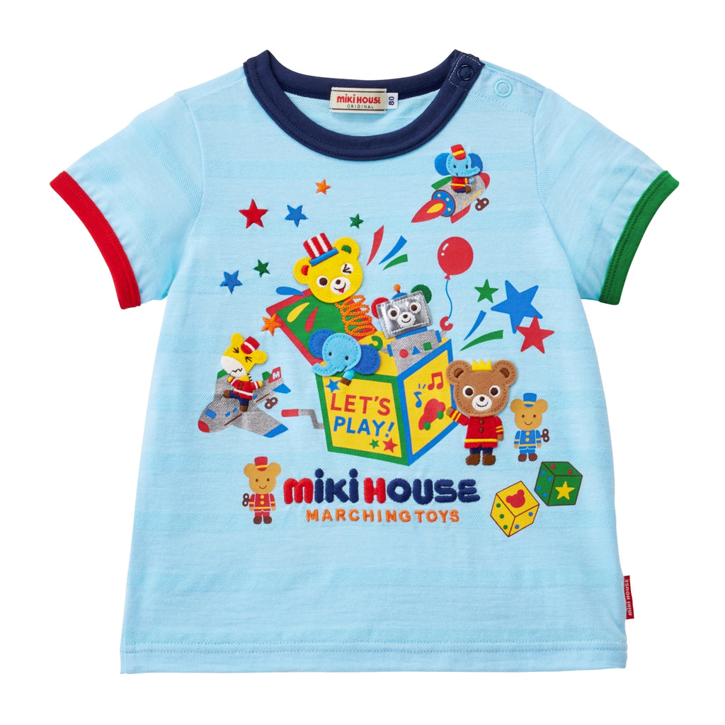 T-SHIRT BLEU CIEL MARCHING TOYS