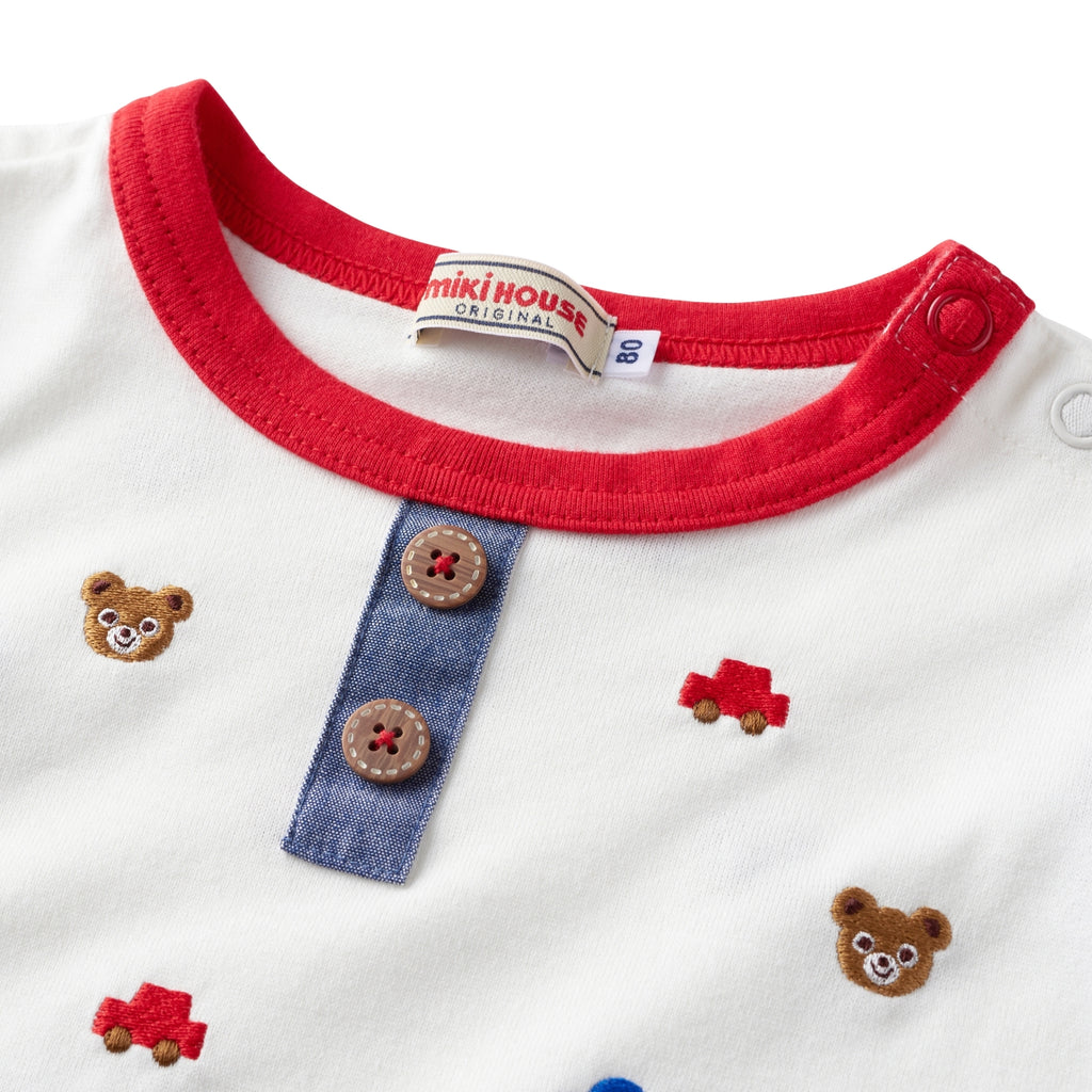 TRICOLOR T-SHIRT WITH PUCCI EMBROIDERY