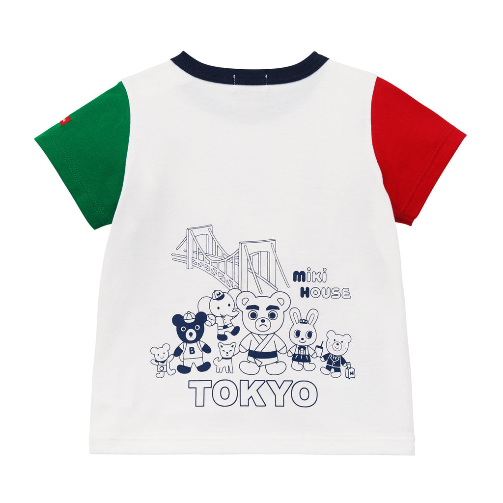 A MOMENT IN TOKYO TWO-COLORED SLEEVE T-SHIRT