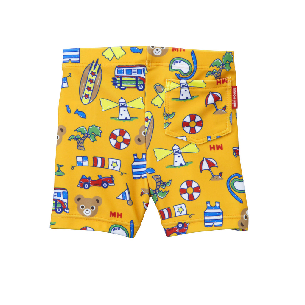 SHORT DE BAIN JAUNE