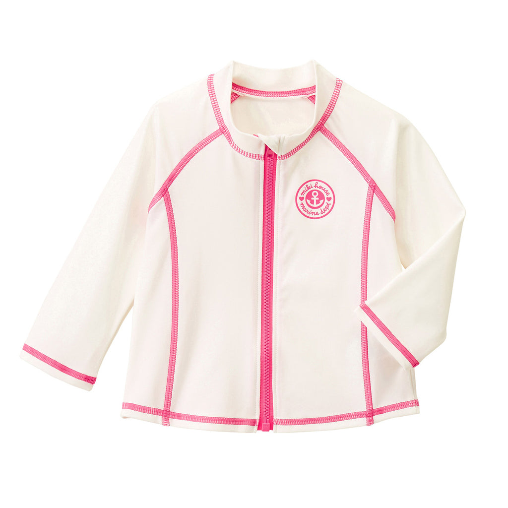 VESTE ANTI UV AQUATIQUE BLANCHE & ROSE