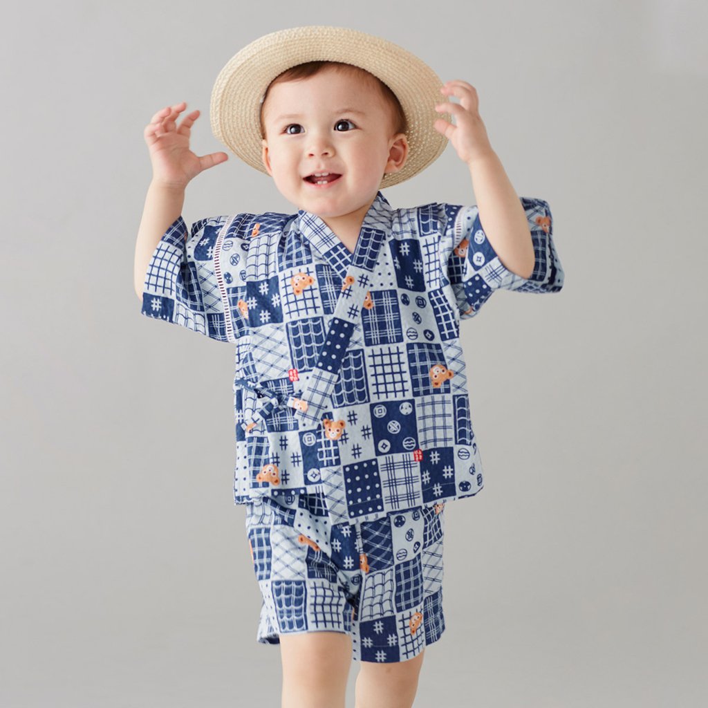 JINBEI EN COTON BLEU