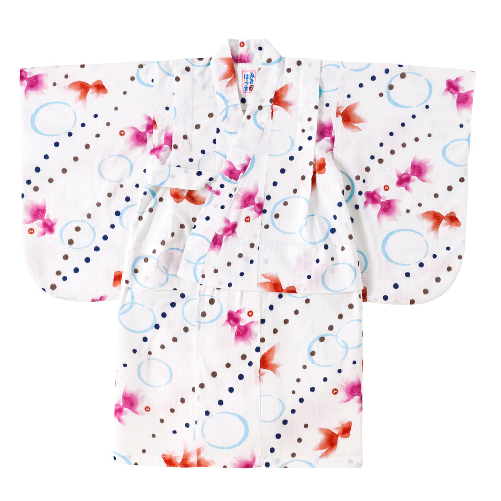 YUKATA EN COTON MOTIF POISSONS