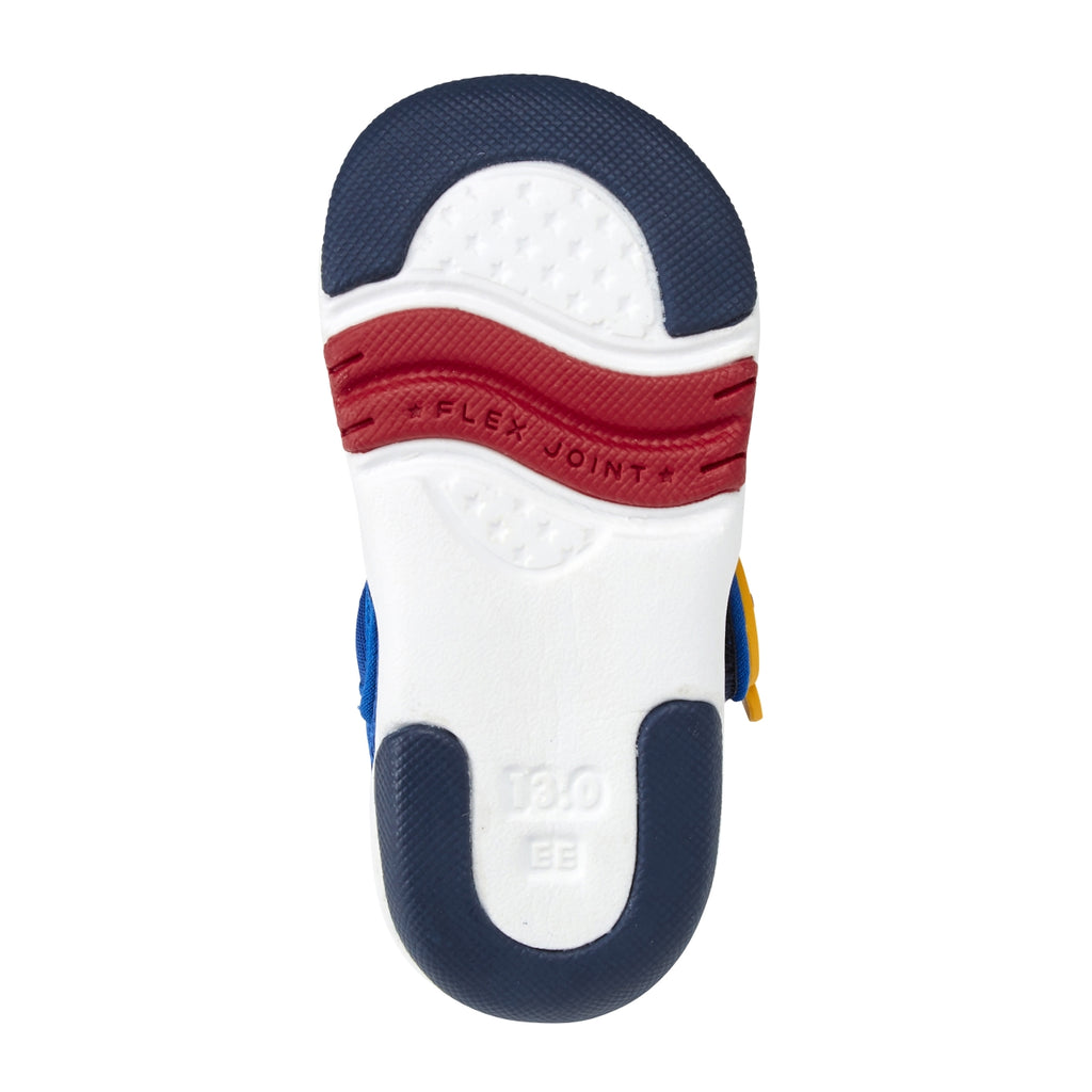 SANDALES VELCRO JAUNE & BLEUES
