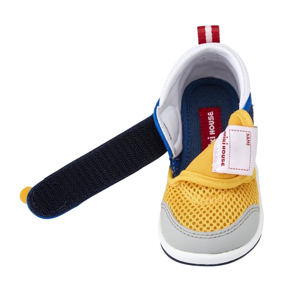 SANDALES VELCRO JAUNE & BLEUES