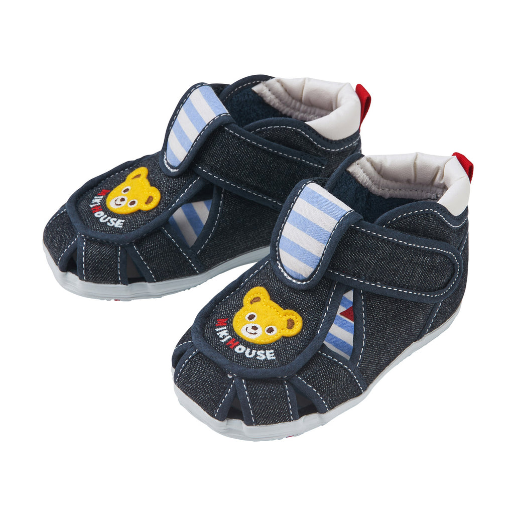 SANDALES BÉBÉ BLEU INDIGO À VELCRO