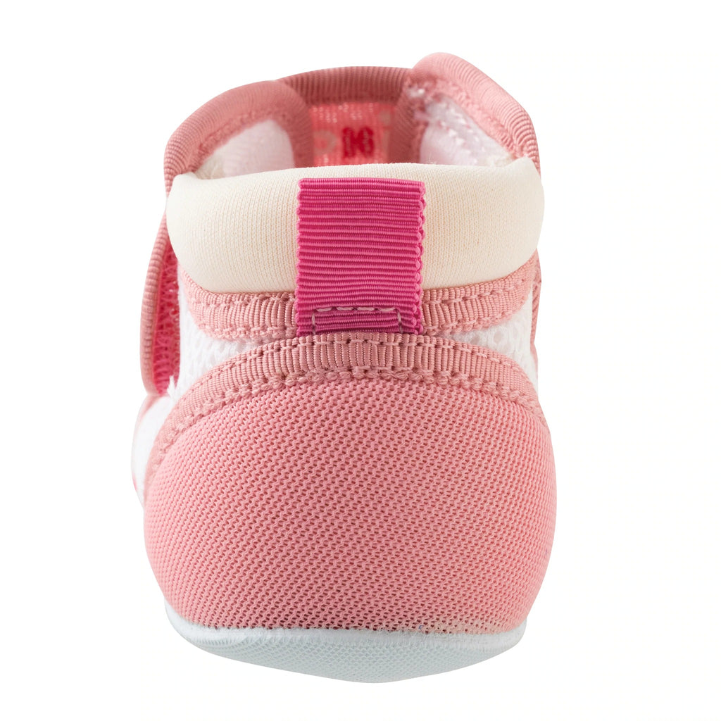 MIKI HOUSE PINK FIRST STEPS SHOES