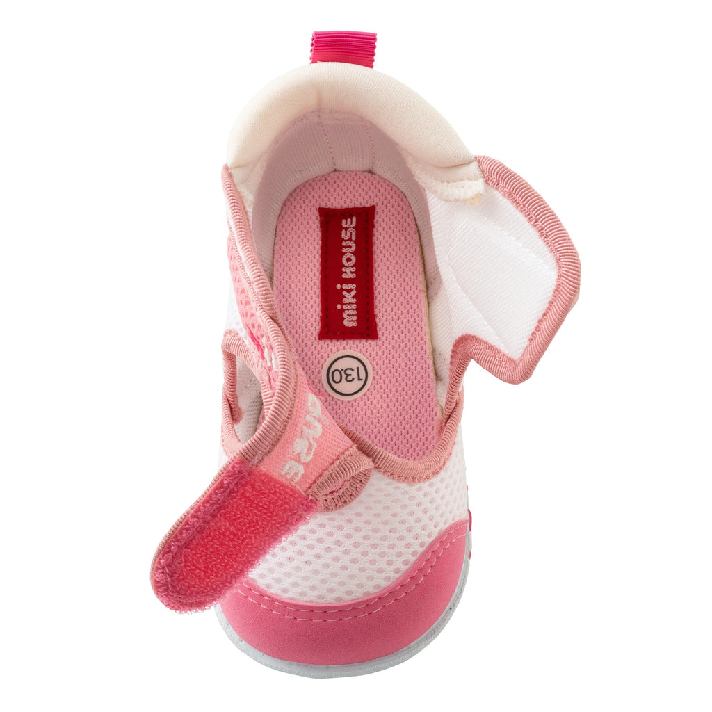 MIKI HOUSE PINK FIRST STEPS SHOES