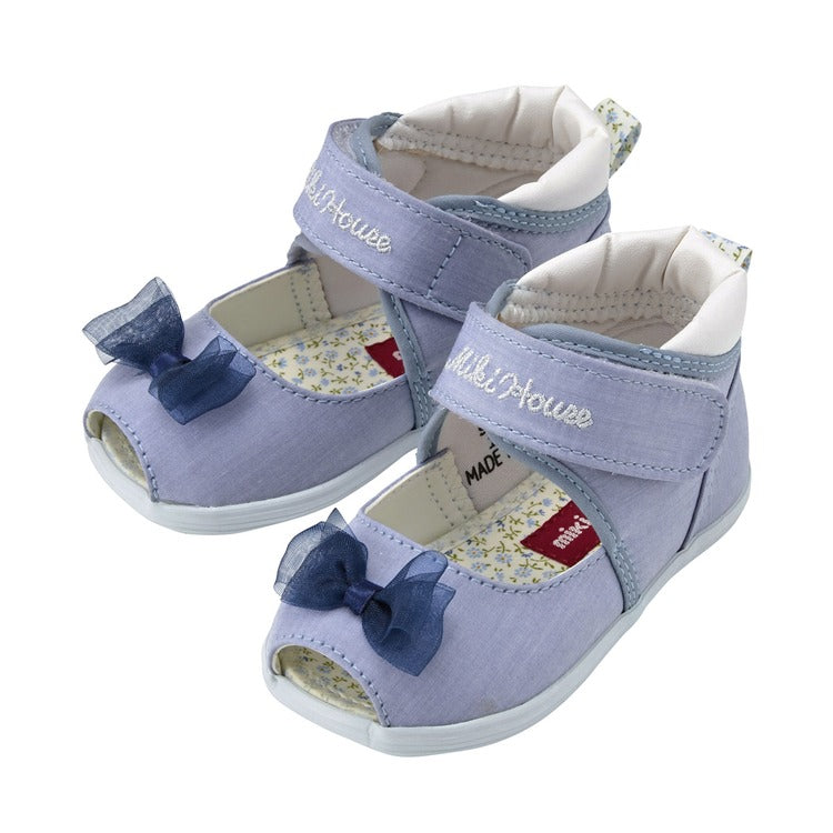 BLUE JEANS SANDALS WITH BLUE BOW