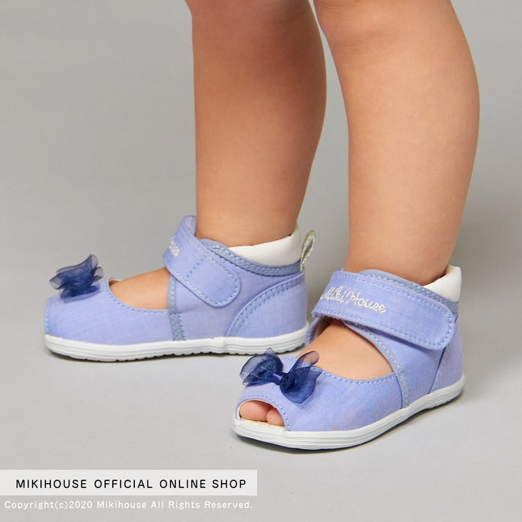 BLUE JEANS SANDALS WITH BLUE BOW
