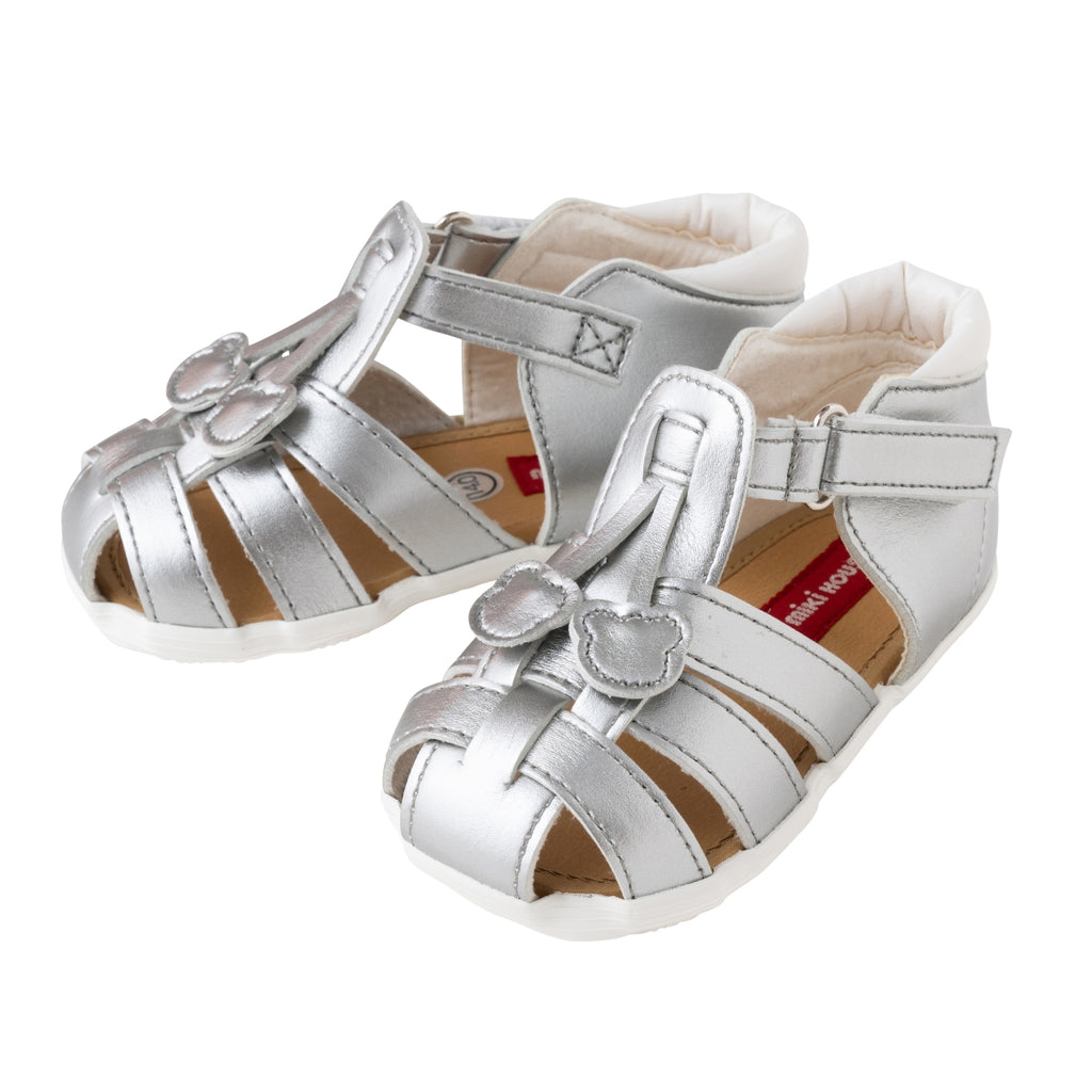 CLOSED SILVER SANDALS