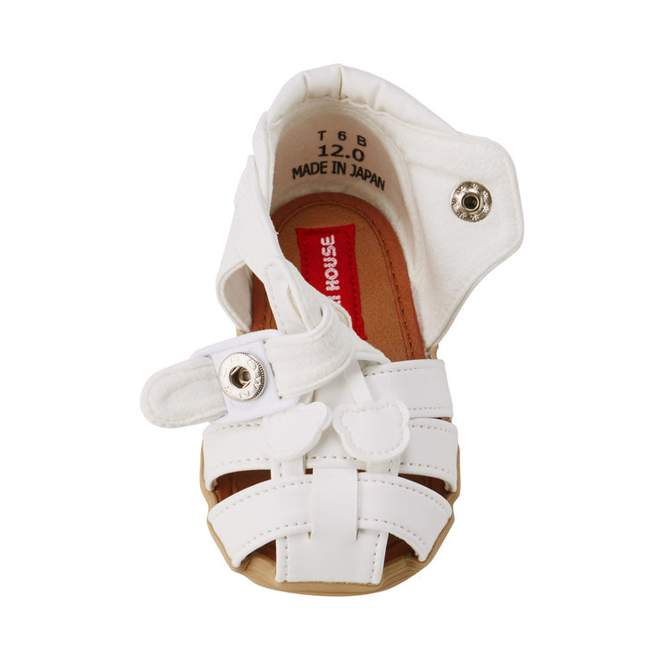 SANDALES ENFANT SIMILI CUIR BLANC